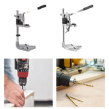 Maxbell Drill Stand Holder Adjustable Desktop Electric Drill Stand Drill Press Clamp Single Hole Holder