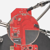 Maxbell Helping Hands Soldering Station with Magnifying Glass Shop Welder PCB Holder