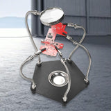 Maxbell Helping Hands Soldering Station with Magnifying Glass Shop Welder PCB Holder