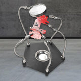 Maxbell Helping Hands Soldering Station with Magnifying Glass Shop Welder PCB Holder