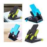 Maxbell 2 Hole Punch Adjustable Punch Spacing Sturdy Gifts Accurate Positioning 9302 Blue