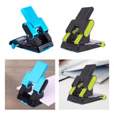 Maxbell 2 Hole Punch Adjustable Punch Spacing Sturdy Gifts Accurate Positioning 9302 Blue