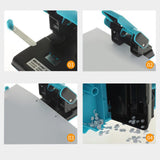 Maxbell 2 Hole Punch Adjustable Punch Spacing Sturdy Gifts Accurate Positioning 9302 Blue