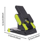 Maxbell 2 Hole Punch Adjustable Punch Spacing Sturdy Gifts Accurate Positioning 9302 Green