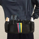 Maxbell Hairdresser Scissor Holster PU Leather Comb Organizer Hair Stylist Waist Bag