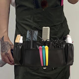 Maxbell Hairdresser Scissor Holster PU Leather Comb Organizer Hair Stylist Waist Bag