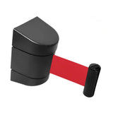 Maxbell 16.4ft Retractable Wall Mount Belt Barrier for Festivals, Hotels Lightweight Red Belt