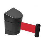 Maxbell 16.4ft Retractable Wall Mount Belt Barrier for Festivals, Hotels Lightweight Red Belt