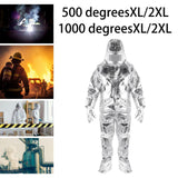 Maxbell Heat Resistant Insulation Suit Uniform Protective Clothing Fireproof Clothes 500 degrees XL