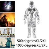 Maxbell Heat Resistant Insulation Suit Uniform Protective Clothing Fireproof Clothes 500 degrees XL