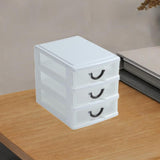 Maxbell Tabletop Storage Drawer Decorative Desk Organizer for Bathroom Desk Dressing 3 Layers white