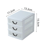 Maxbell Tabletop Storage Drawer Decorative Desk Organizer for Bathroom Desk Dressing 3 Layers white