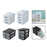 Maxbell Tabletop Storage Drawer Decorative Desk Organizer for Bathroom Desk Dressing 3 Layers white