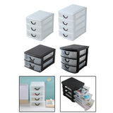 Maxbell Tabletop Storage Drawer Decorative Desk Organizer for Bathroom Desk Dressing 3 Layers white