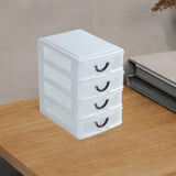 Maxbell Tabletop Storage Drawer Decorative Desk Organizer for Bathroom Desk Dressing 4 Layers white