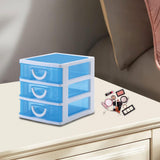 Maxbell Sundries Vanity Organizer Desk Room Jewelry Home Bathroom Make up Organizers blue