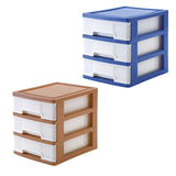 Maxbell Tabletop Storage Drawer 3 Layers Multifunctional Storage Box for Desk Makeup Brown