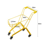 Maxbell Toy Shopping Cart Funny Supermarket Handcart Toy for Baby Kids Birthday Gift Yellow