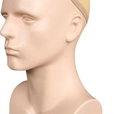 Maxbell Male Mannequin Head with Shoulders Scarves Wig Head Model Wig Display Stand Skin