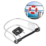 Maxbell Lifebuoy Bracket Rescue Boat Lifebuoy Ring Holder for Wall Lifeguard Outdoor