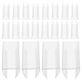 Maxbell 50Pcs Label Holder Clear for Supermarket Store Retailing Display Wire Shelve