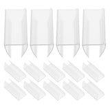 Maxbell 50Pcs Label Holder Clear for Supermarket Store Retailing Display Wire Shelve