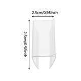 Maxbell 50Pcs Label Holder Clear for Supermarket Store Retailing Display Wire Shelve