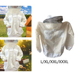 Maxbell Beekeeping Jacket Bee Keeping Supplies with Removable Beekeeping Netting Hat L