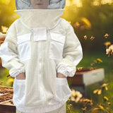 Maxbell Beekeeping Jacket Bee Keeping Supplies with Removable Beekeeping Netting Hat L