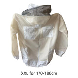 Maxbell Beekeeping Jacket Bee Keeping Supplies with Removable Beekeeping Netting Hat XXL