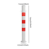Maxbell Safe Bollard 75cm H Parking Bollard for Residential Communities Supermarkets Double Ring