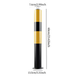 Maxbell Bollard Post 60cm H Protector Accessories for Sidewalks Parking Supermarkets
