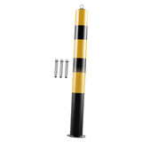 Maxbell Safe Bollard Post 30' H Metal Parking Barrier for Parking Road Intersections Top Ring