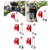 Maxbell Trolley Bag with Removable Bag Travel Home Camping Shopping Cart with Wheels Black Three Wheeled