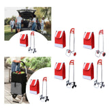 Maxbell Trolley Bag with Removable Bag Travel Home Camping Shopping Cart with Wheels Black Three Wheeled