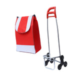 Maxbell Trolley Bag with Removable Bag Travel Home Camping Shopping Cart with Wheels Black Three Wheeled