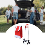 Maxbell Trolley Bag with Removable Bag Travel Home Camping Shopping Cart with Wheels Black Three Wheeled