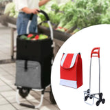 Maxbell Trolley Bag with Removable Bag Travel Home Camping Shopping Cart with Wheels Black Three Wheeled