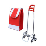 Maxbell Trolley Bag with Removable Bag Travel Home Camping Shopping Cart with Wheels Black Silver Wheel