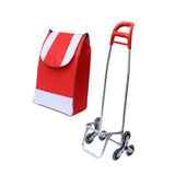 Maxbell Trolley Bag with Removable Bag Travel Home Camping Shopping Cart with Wheels Black Silver Wheel