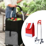 Maxbell Trolley Bag with Removable Bag Travel Home Camping Shopping Cart with Wheels Black Silver Wheel