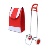 Maxbell Trolley Bag with Removable Bag Travel Home Camping Shopping Cart with Wheels White Single Wheel