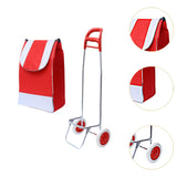 Maxbell Trolley Bag with Removable Bag Travel Home Camping Shopping Cart with Wheels White Single Wheel