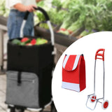 Maxbell Trolley Bag with Removable Bag Travel Home Camping Shopping Cart with Wheels White Single Wheel