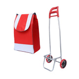 Maxbell Trolley Bag with Removable Bag Travel Home Camping Shopping Cart with Wheels Red Black Wheels