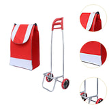 Maxbell Trolley Bag with Removable Bag Travel Home Camping Shopping Cart with Wheels Red Black Wheels