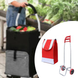 Maxbell Trolley Bag with Removable Bag Travel Home Camping Shopping Cart with Wheels Red Black Wheels