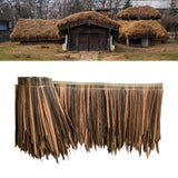 Maxbell Artificial Thatch Roofing Synthetic Thatch Grass Roof for Bar Garden Outdoor 100cmx50cm Style D