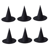 Maxbell 6x Halloween Witch Hat Cap Pointed Top Hat for Festivals Carnivals Role Play L