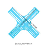 Maxbell 10x Queen Bee Cages Cross Shape Solid Queen Bee Boxes for Professional Farm